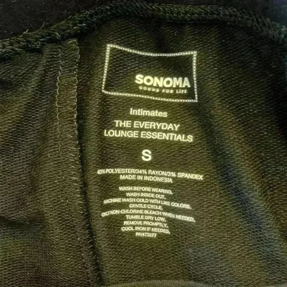 Sonoma the Everyday Lounge Essentials Pant black with pockets size small - Picture 5 of 5